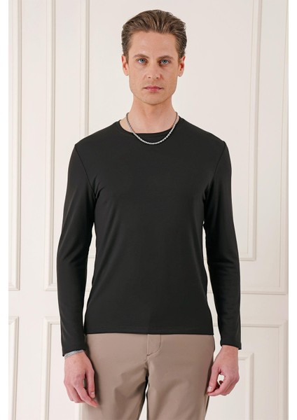 Ts 870 Slim Fit A.kahve Spor T-Shirt