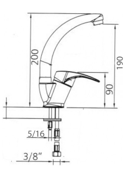 Cosmo Kuğu Lavabo Bataryası 61032 fiyatları