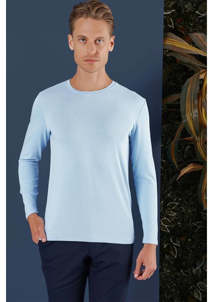 Ts 870 Slim Fit Mavi Spor T-Shirt fırsatları