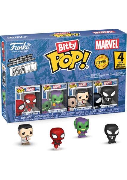 Bitty Pop: Marvel - Spider-Man 4'lü Paket Chase