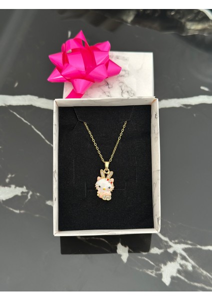 Hello Kitty Çelik Kolye