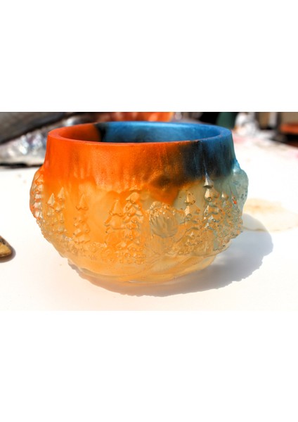 El Yapımı Epoksi Reçine Şık Tasarım Saksı/dekoratif Objeler (Çiçeksiz) - Kadın Emeğ