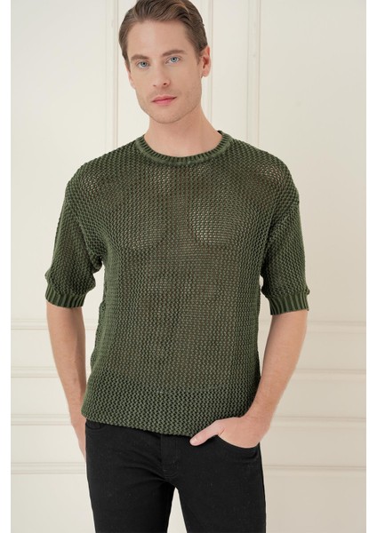 Tr 862 Slim Fit Yeşil Klasik Triko fiyatları