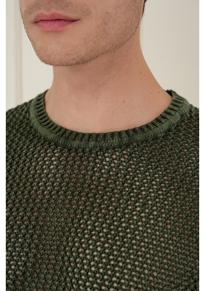 Tr 862 Slim Fit Yeşil Klasik Triko fırsatları