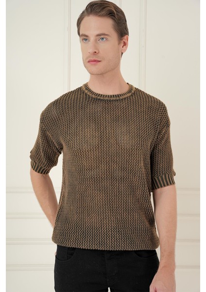 Tr 862 Slim Fit Kahve Klasik Triko fiyatları