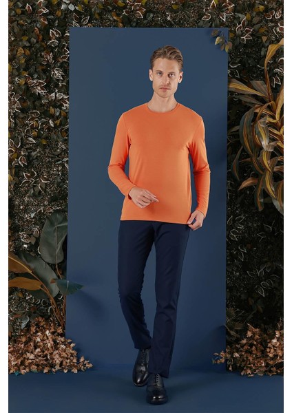 Ts 870 Slim Fit Oranj Spor T-Shirt fiyatları