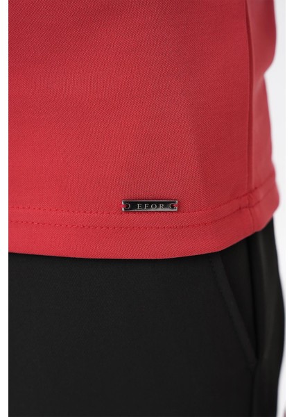 Slim Fit Düğmeli Polo Yaka Pamuklu Mercan Tişört Ts 879 indirimleri
