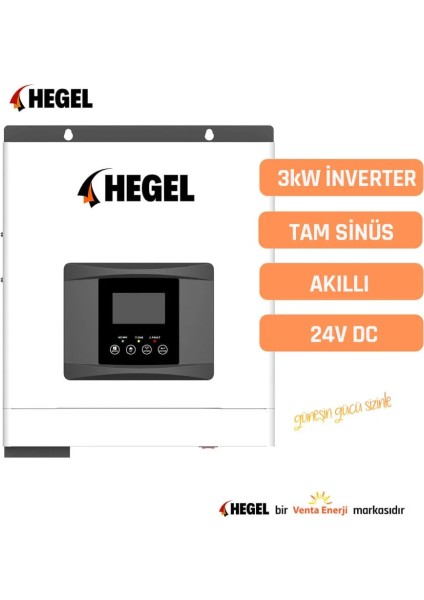 Obus Karavan Tam Sınus Invertör 3kw 24 Volt Pwm Tam Akılı Inverter