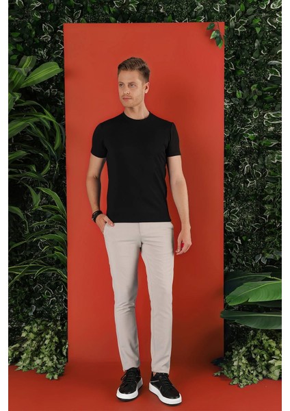 Ts 852 Siyah Spor T-Shirt