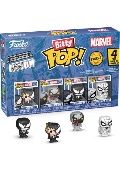 Bitty Pop: Spider Man - Venom 4'lü Paket Chase