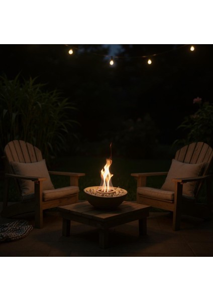 Ateş Çukuru-Masa Üstü Şömine (Büyük) modelleri