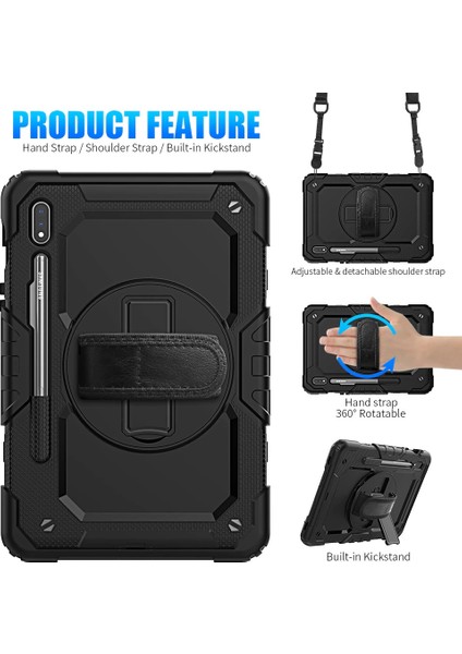 Samsung Galaxy Tab S10 Fe+ Plus 13.1inç Kılıf Defender Askılı Pars Case Fuji X620 X626 modelleri