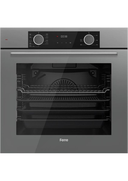 Fryart Fusion Vitroseramik Elektrikli Gri Ankastre Set ( D082-SA Sessiz + MS261 + XE63CPR) modelleri