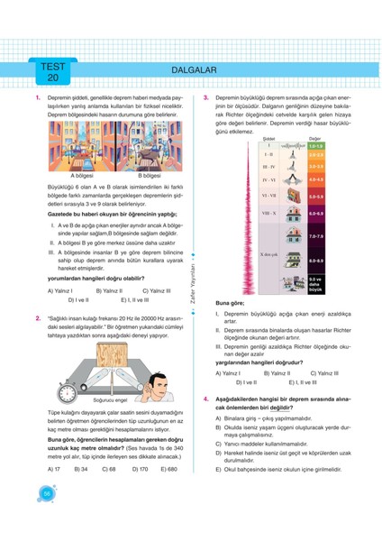 10. Sınıf Fasiküllü Fizik Soru Bankası