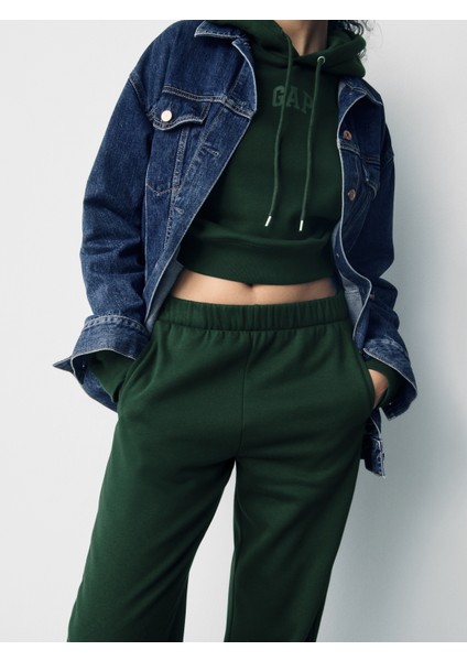 Kadın Yeşil High Rise Boyfriend Jogger Eşofman Altı fiyatları