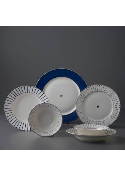Navy 24 Parça 6 Kişilik Yemek Takımı