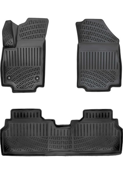 Kia Ev3 2024 ve Sonrası 3D Havuzlu Paspas ve Üst Konum Bagaj Havuzu Set