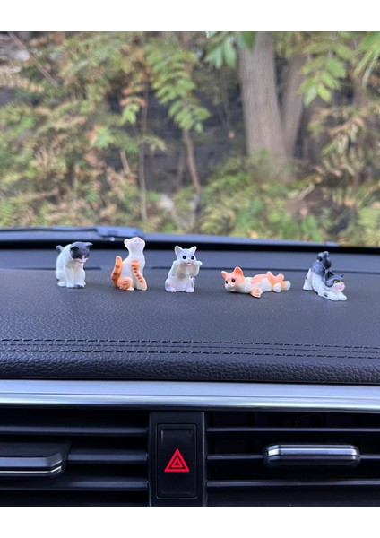 Sevimli Kediler Araba Içi Torpido Üstü Biblo Aksesuar Torpido Süsü 5 Adet Sevgiliye Hediye fiyatları