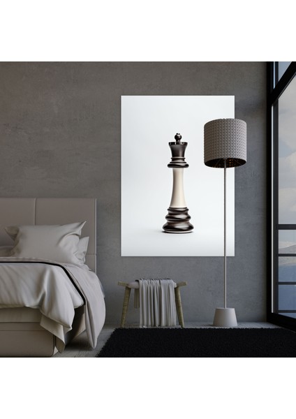 Şah Figürlü Minimalist Kanvas Tablo - Satranç Kanvas Duvar Sanatı Duvar Dekorasyonu modelleri