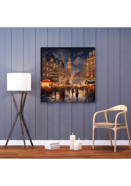 Noel Pazarı Duvar Sanatı - Noel Kanvas Tablo Sanatı Ev Dekorasyonu modelleri