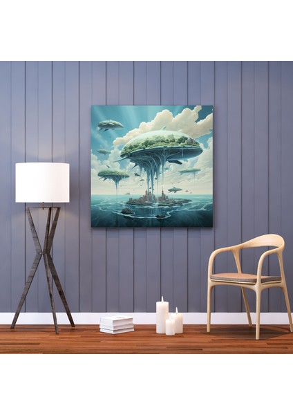 Harika Kanvas Tablo: Gerçeküstü Mavi Manzara - Harika Kanvas Duvar Sanatı Harika Gerçeküstü fiyatları