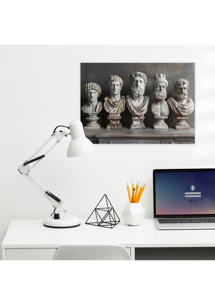 Antik Heykeller Duvar Dekorasyonu - Klasik Yaklaşım Kanvas Tablo Sanatı Duvar Dekorasyonu modelleri