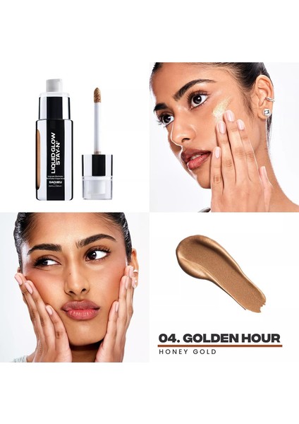 Liquid Glow Stay-N Uzun Süre Kalıcı Likit Aydınlatıcı 04 Golden Hour 27.68ML modelleri