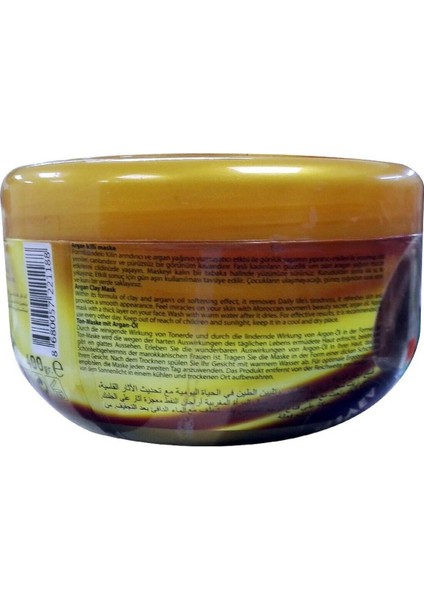 Black Red Argan Yağlı Kil Yüz Maskesi - Tüm Cilt Tipleri İçin Yenileyici ve Canlandırıcı Etki, 400 ml modelleri