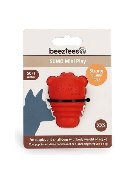 Beeztees Sumo Mını Dental Oyuncak Xxs Kırmızı