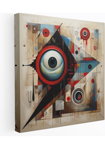 Nazardan Koruyan Boncuk Tablo - Nazar Boncuğu Duvar Sanatı Kanvas Tablo