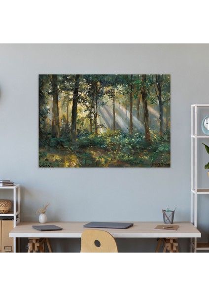 Ağaçların Arasından Gelen Güneş Işığında Claude Monet Kanvas Tablo - Claude Monet Kanvas Duvar Dekorasyonu Duvar Sanatı fiyatları