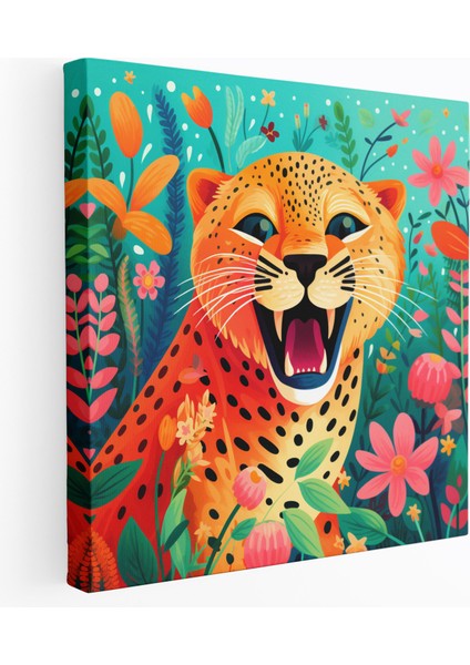 Kolaylıkla Cheetah Duvar Sanatı - Cheetah Neşe ve Oyunluluk - Duvar Dekorasyonu