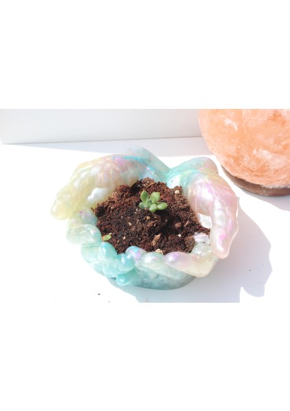 El Yapımı Epoksi Reçine Şık Tasarım Saksı/dekoratif Objeler (Çiçeksiz) - Kadın Emeği