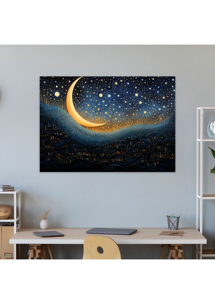 Yıldızlı Ay Noktalama Duvar Sanatı - Dünya Yıldızlı Ay Noktalama Duvar Sanatı fiyatları