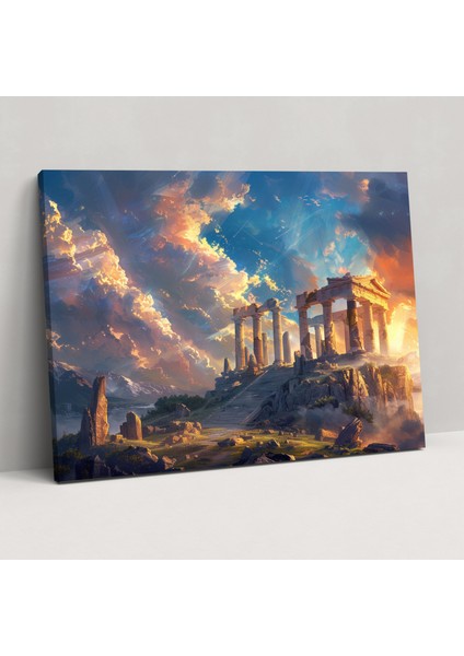 Yazılımsal Manzara Kanvas Tablo - Dekoratif Duvar Sanatı
