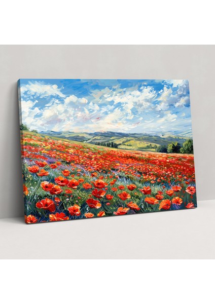 Claude Monet Gelincik Tarlası Kanvas Tablo - Duvar Dekorasyonu Kanvas Kanvas Duvar Sanatı