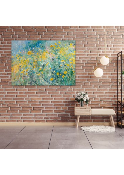 Sarı Çiçeklerle Dolu Güneşli Tarla Claude Monet Kanvas Tablo - Claude Monet Kanvas Duvar Dekorasyonu fiyatları