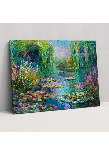 Claude Monet Bahçe Kanvas Tablo - Claude Monet Kanvas Duvar Sanatı Duvar Sanatı
