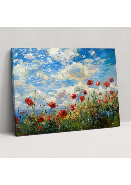 Gelincik Tarlası Kanvas Tablo - Claude Monet Kanvas Duvar Sanatı Ev Dekorasyonu Duvar Sanatı