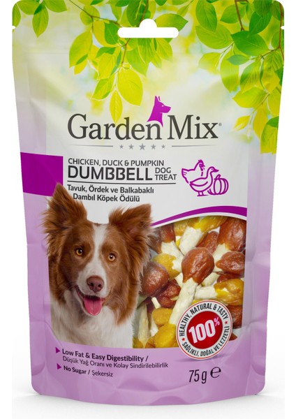 Tavuk Ördek Ve Balkabaklı Dambıl Köpek Ödülü 75 gr