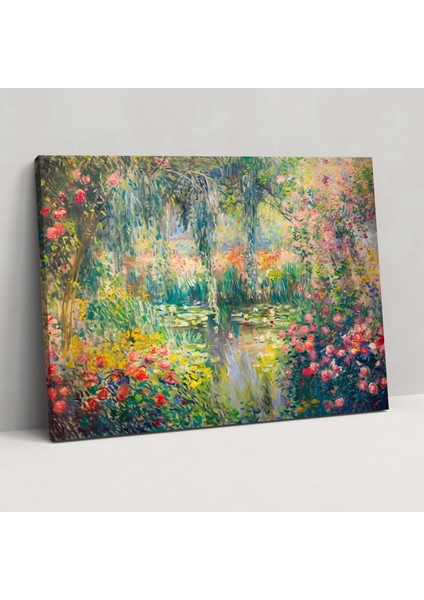 Çiçeklerle Dolu Rüya Bahçesi Manzarası Claude Monet Kanvas Tablo - Claude Monet Kanvas Duvar Dekorasyonu Duvar Sanatı