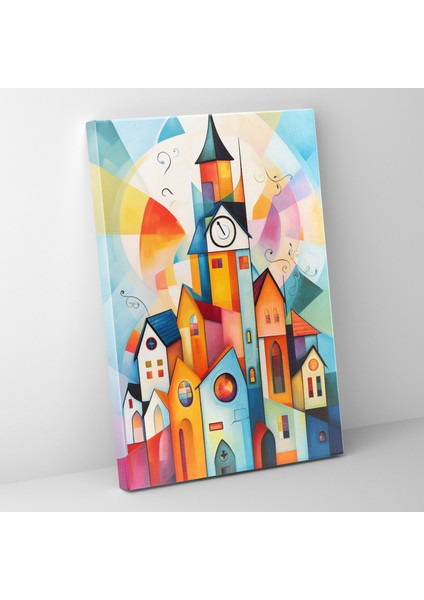 Soyut Kilise Duvar Sanatı - Kilise Benzersiz Şekiller Renkli Temsil Desenler