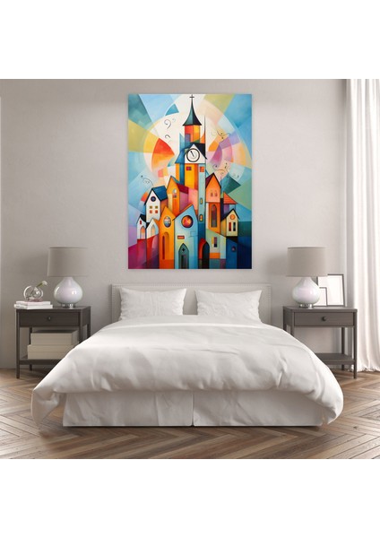 Soyut Kilise Duvar Sanatı - Kilise Benzersiz Şekiller Renkli Temsil Desenler modelleri