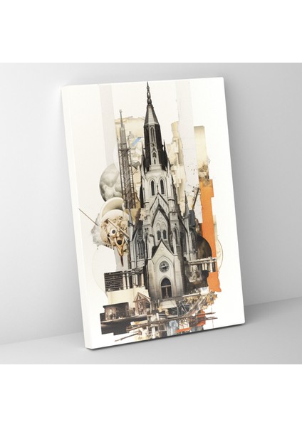 Modern Kilise Kanvas Tablo - Kilise Modern Sanatsal Kanvas Yol