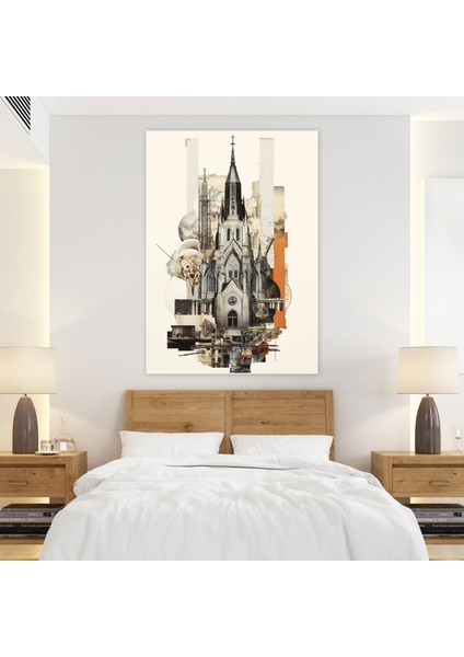 Modern Kilise Kanvas Tablo - Kilise Modern Sanatsal Kanvas Yol fiyatları