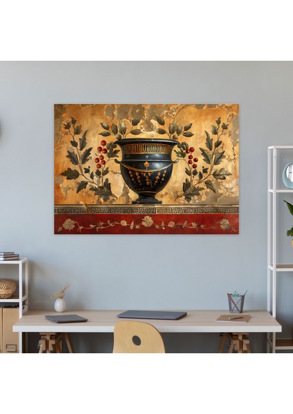 Antik Yunan Seramik Duvar Dekorasyonu - Klasik Sanat Ev Dekorasyonu Kanvas Duvar Sanatı fiyatları