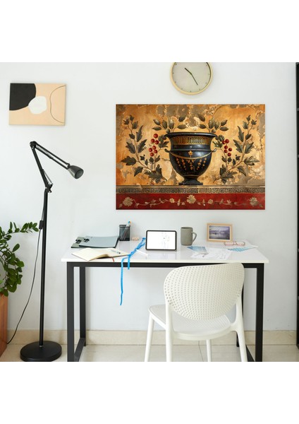 Antik Yunan Seramik Duvar Dekorasyonu - Klasik Sanat Ev Dekorasyonu Kanvas Duvar Sanatı modelleri