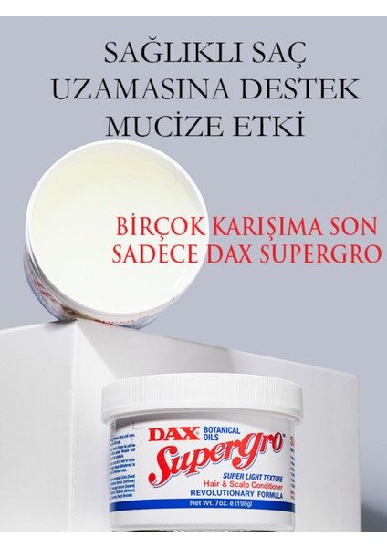 Supergro Bakım Yağı 198 gr Botanik Yağlarla Zenginleştirilmiş Günlük ve Haftalık Kullanım İçin İdeal indirimleri