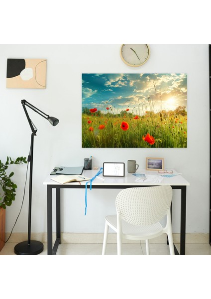 Claude Monet Kırmızı Gelincikler Kanvas Tablo - Duvar Dekorasyonu Için Claude Monet Sanat Eseri modelleri