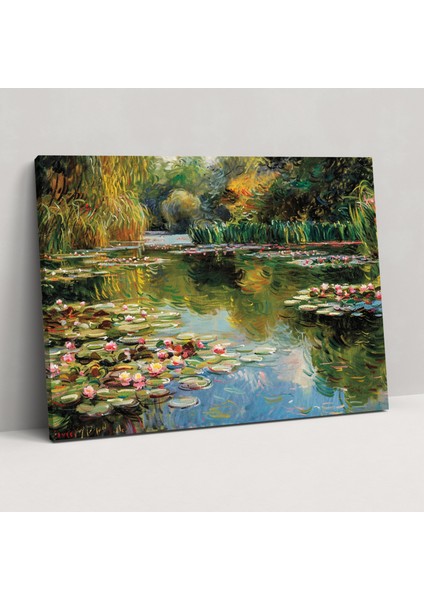 Eterik Nilüfer Bahçesi Claude Monet Kanvas Tablo - Claude Monet Duvar Sanatı Duvar Dekorasyonu Kanvas Duvar Sanatı